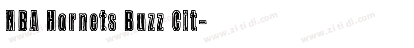 NBA Hornets Buzz Cit字体转换